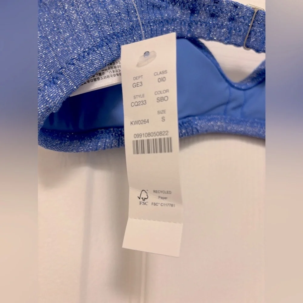 NWT J.Crew Odessa Bikini Top & Hallie Bikini Bottom in Sparkle Rib